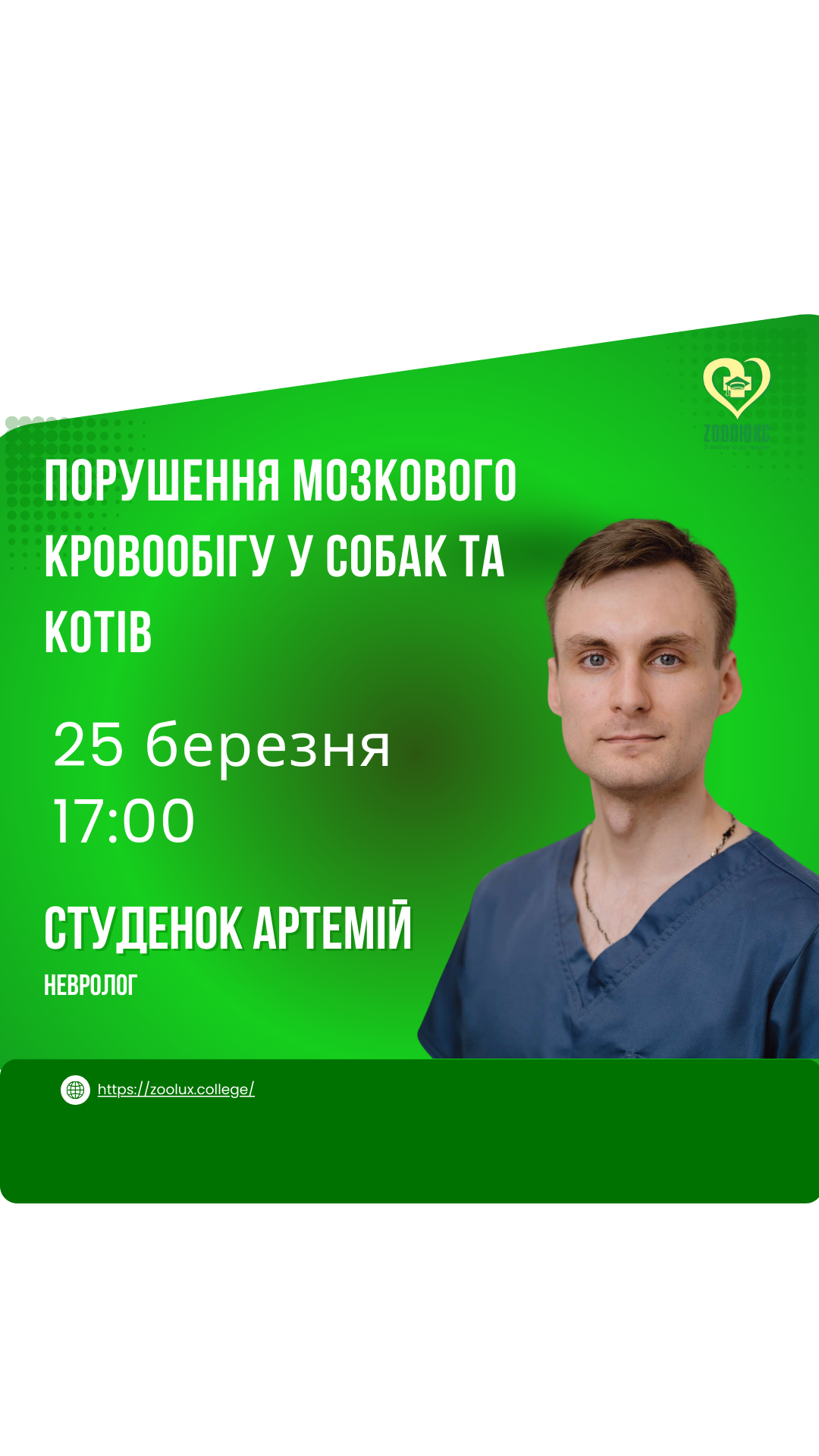 Вебінар: Порушення мозкового кровообігу у собак та котів